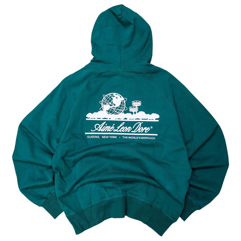Aimé Leon Dore Unisphere Hoodie Botanical Green Size S - Picture 2 of 5